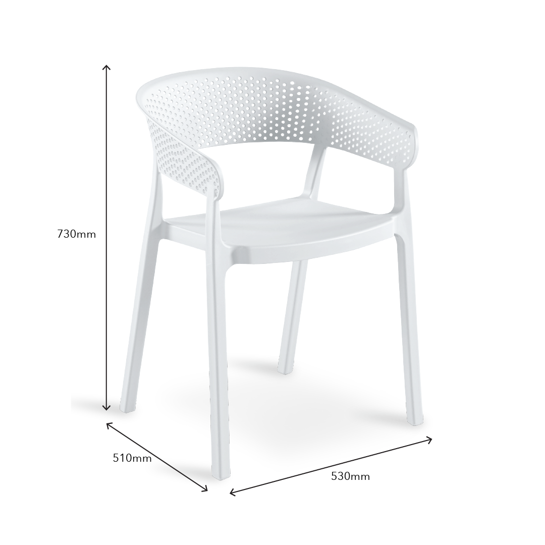 RANNI Cafe Chair White