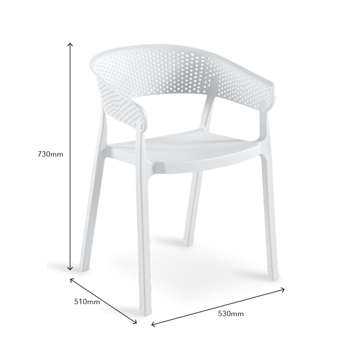 RANNI Cafe Chair White