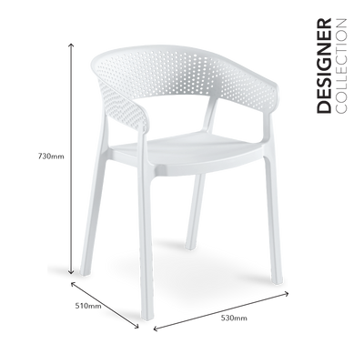 RANNI Designer Chair White
