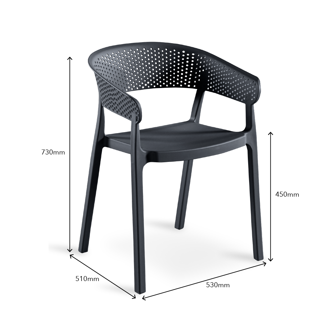 RANNI Cafe Chair Grey