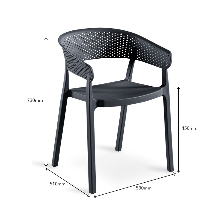 RANNI Cafe Chair Grey