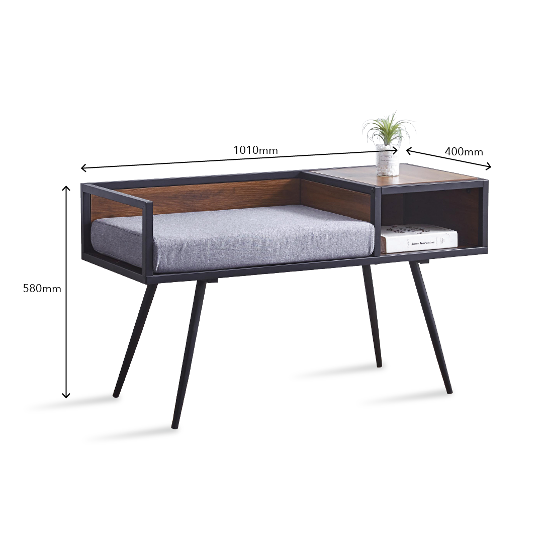 RAOUL Bench with Seat Cushion