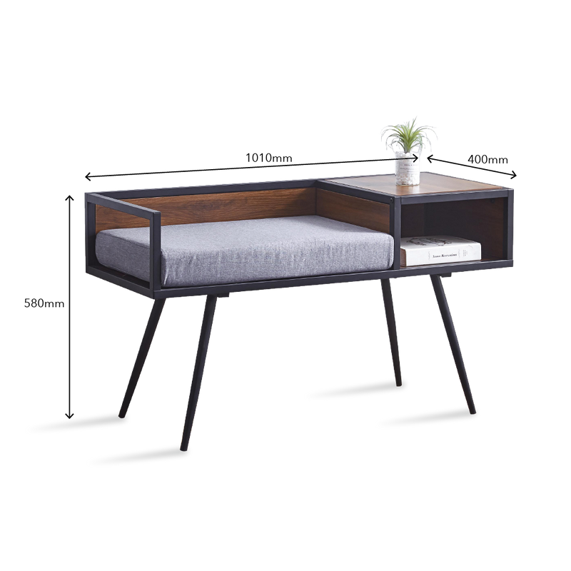 RAOUL Bench with Seat Cushion