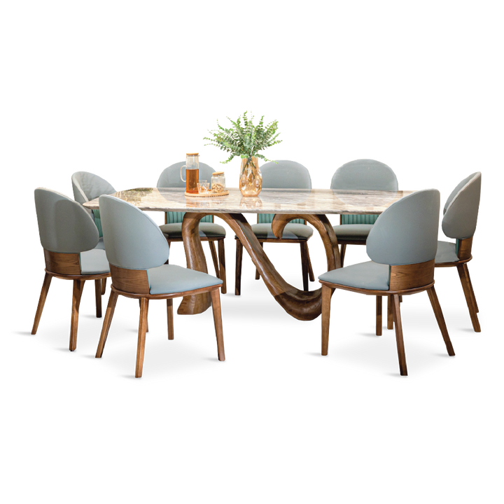 RAVINE II Marble Dining Set