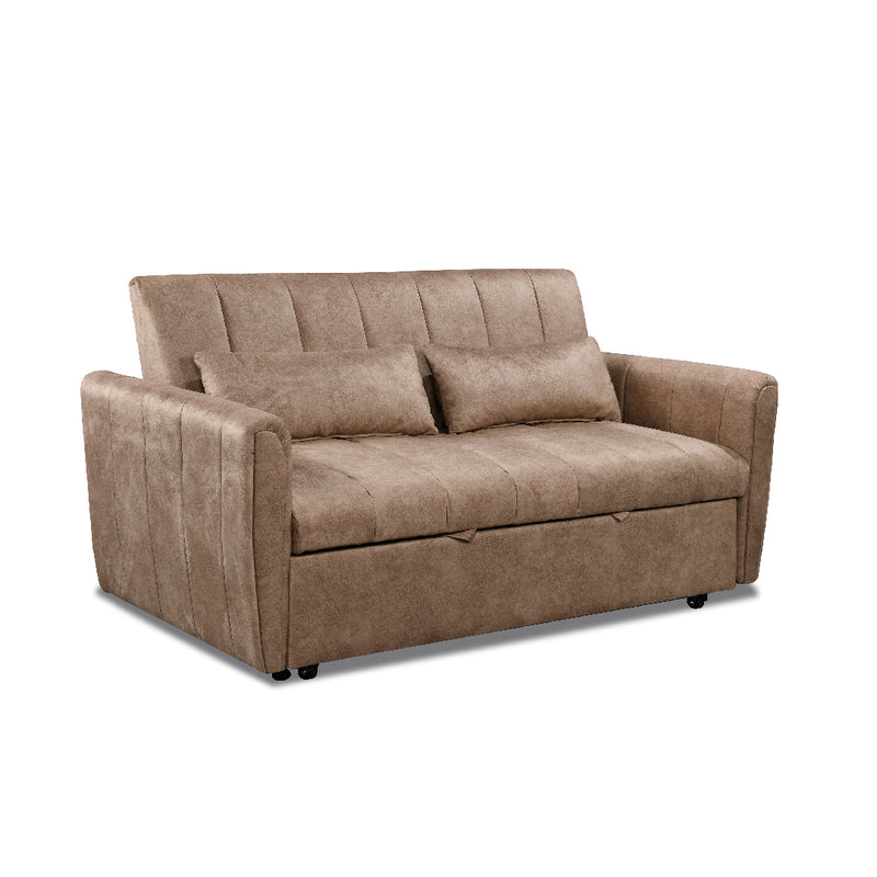 REIKO Storage Sofa Bed Dark Brown