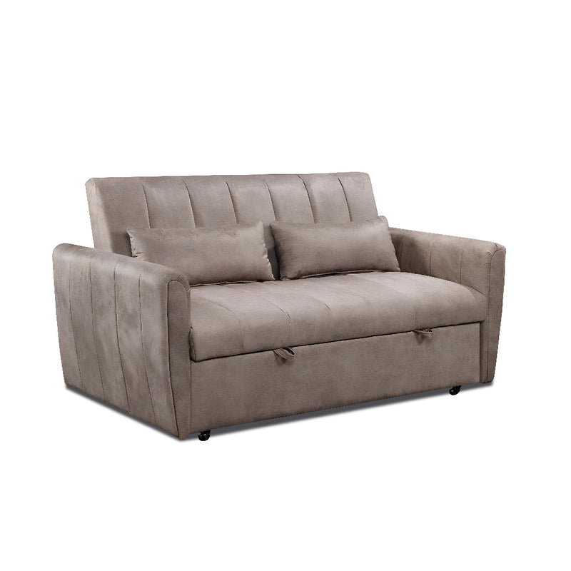 REIKO Storage Sofa Bed Light Brown