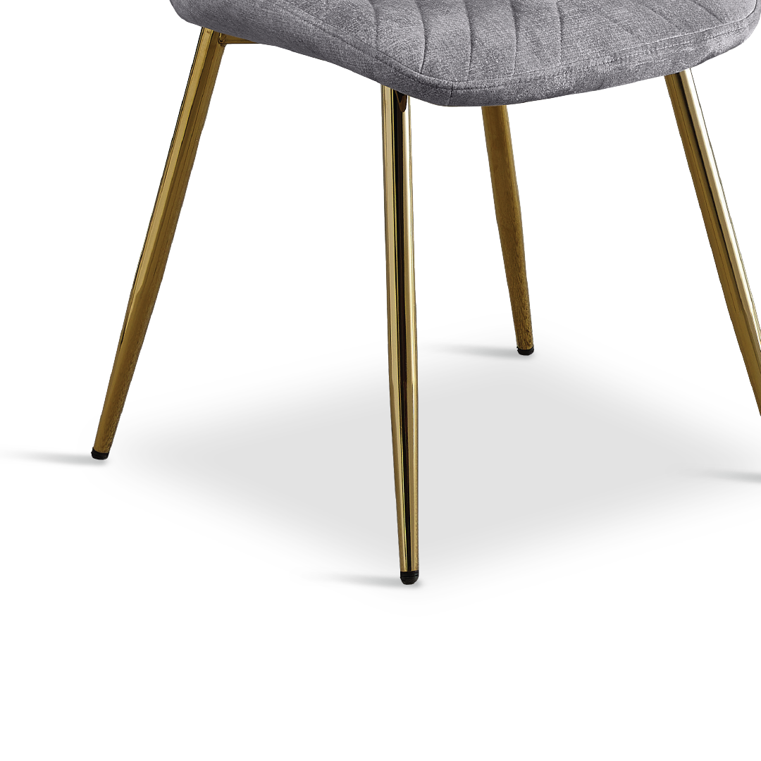 ROSALIE Dining Set Dark Grey