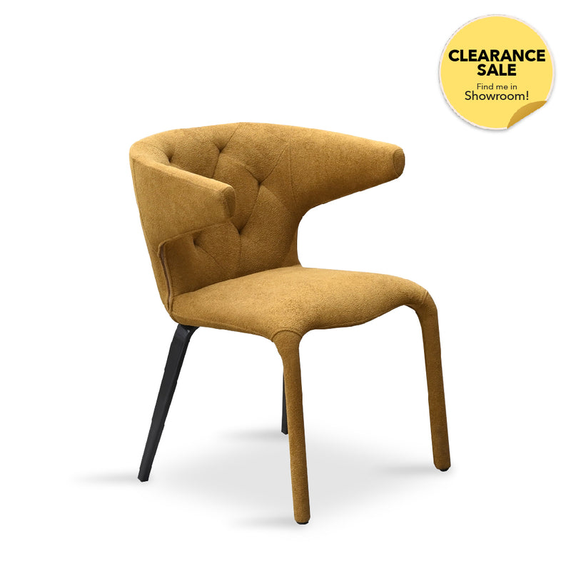 RUNO Dining Chair Yellow