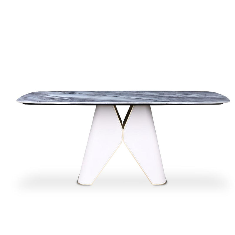 RUNO Crystal Marble Dining Table