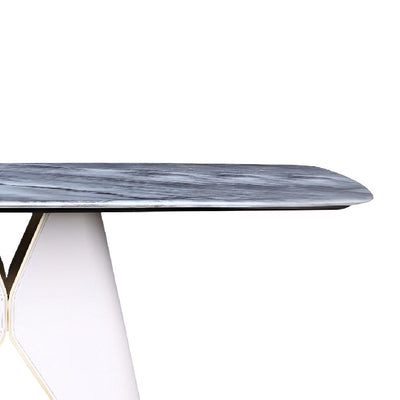 RUNO Crystal Marble Dining Table