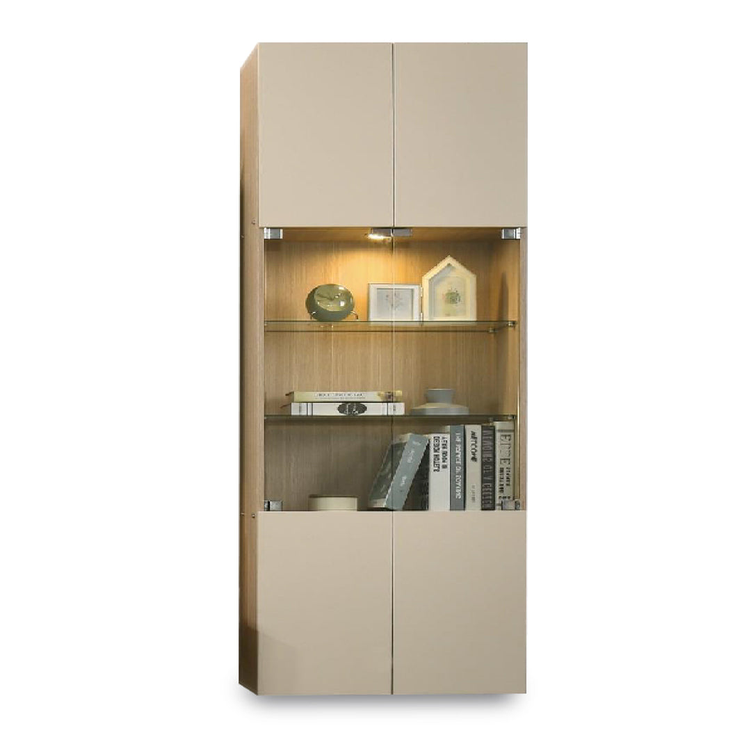 RUSHI Wall Mounted TV & Display Cabinet Set