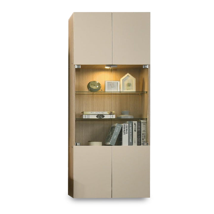RUSHI Wall Mounted TV & Display Cabinet Set