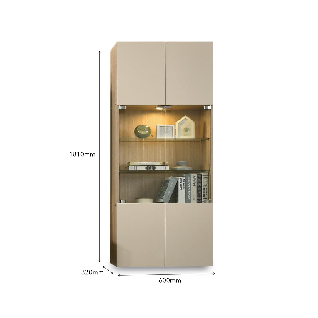 RUSHI Wall Mounted TV & Display Cabinet Set