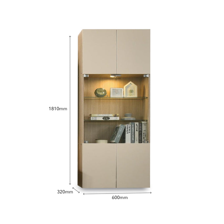 RUSHI Wall Mounted TV & Display Cabinet Set