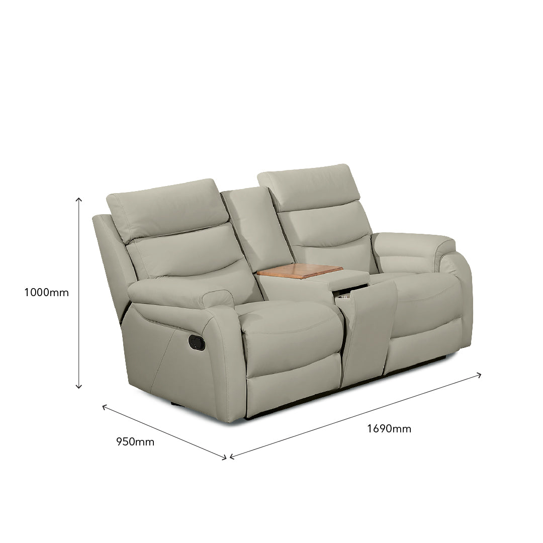 RYDIA Manual Recliner 2 Seater Sofa