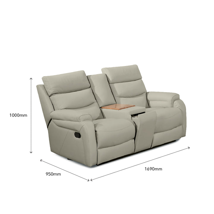 RYDIA Manual Recliner 2 Seater Sofa