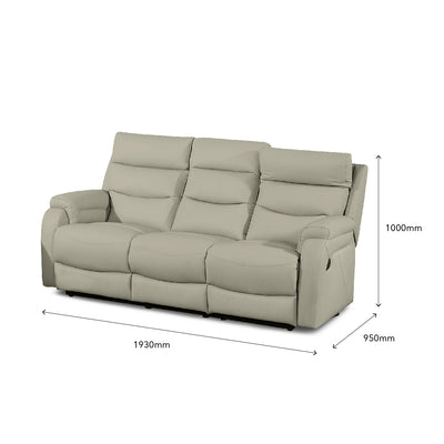 RYDIA Manual Recliner Sofa Set