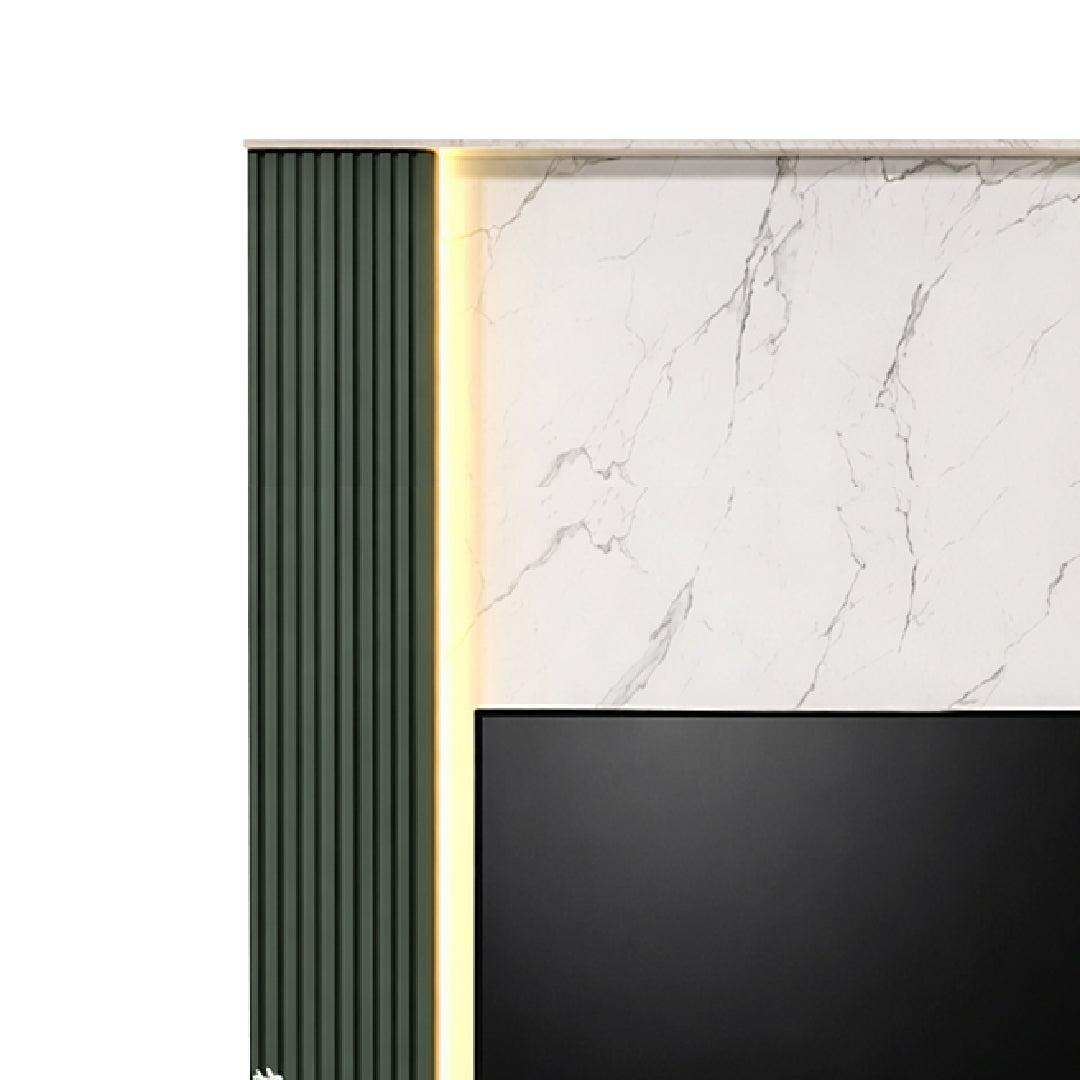 RYOHIN Wall Mounted Dark Green TV Cabinet