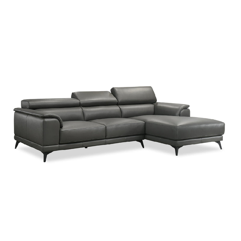 RADEN L-Shape Sofa Grey