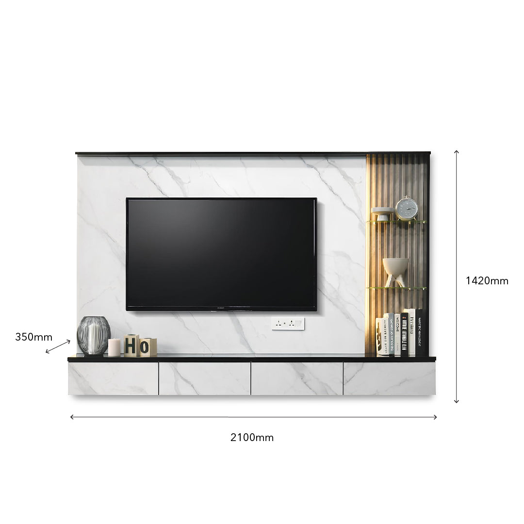 RAENA Wall Mounted TV Cabinet