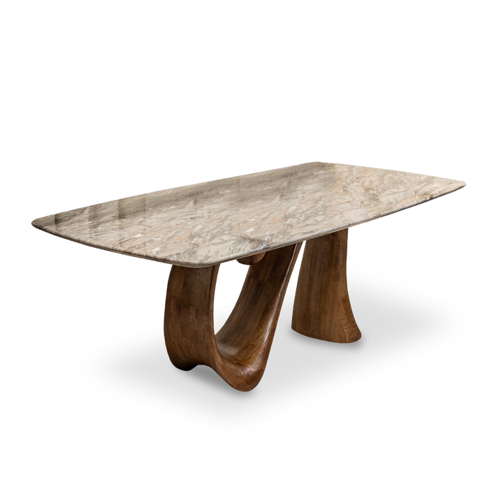 RAVINE II Marble Dining Set
