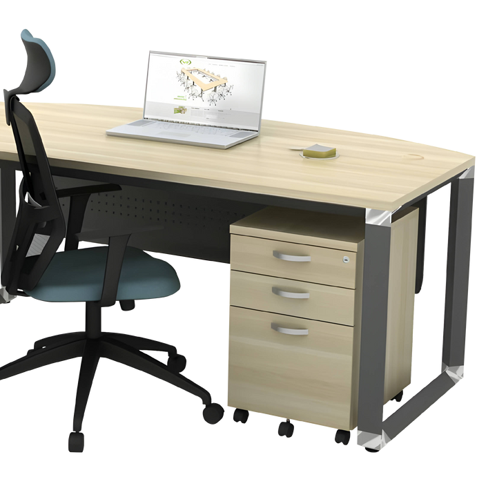 RHODES D-Shape Office Table