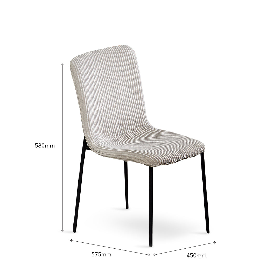 ZEEHAN Dining Set Light Grey