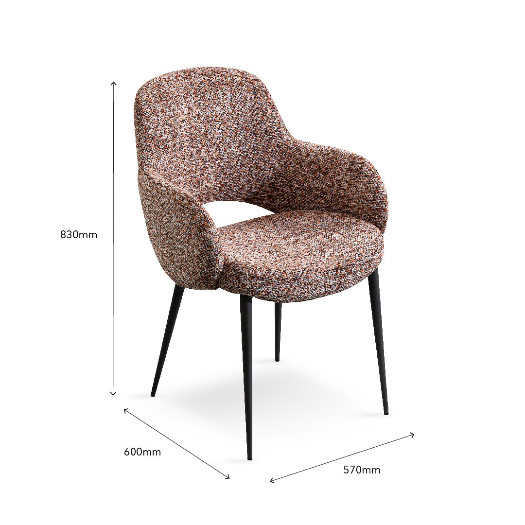 ROSE RAINBOW Marble Dining Set