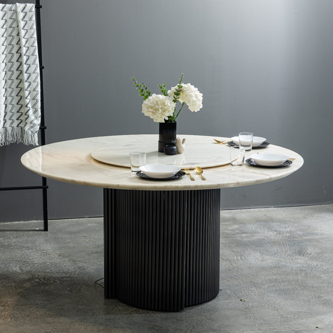 ROSE RAINBOW Marble Dining Set