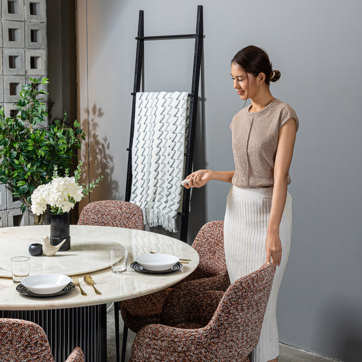 ROSE RAINBOW Marble Dining Set