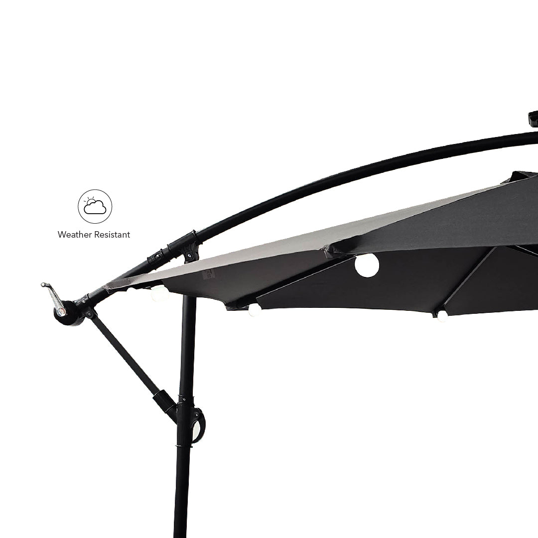ROSITA Outdoor Umbrella with Solar LED Light