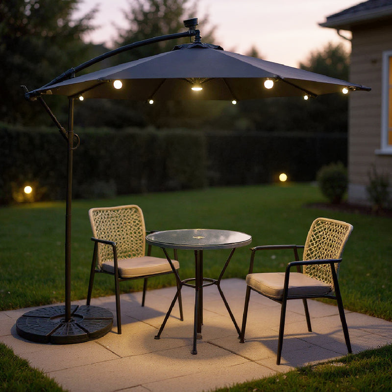 ROSITA Outdoor Umbrella with Solar LED Light