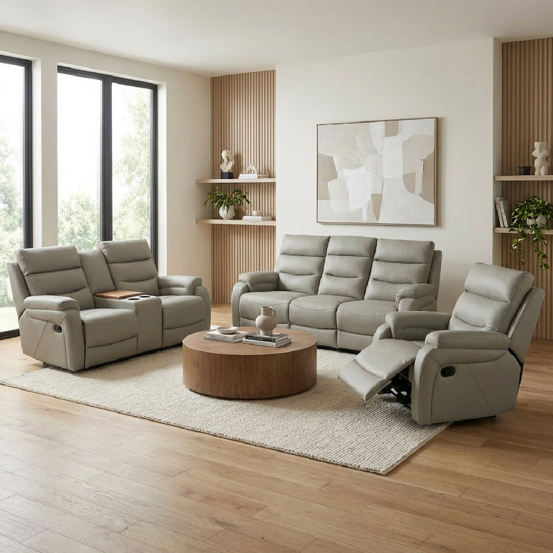 RYDIA Manual Recliner Sofa Set
