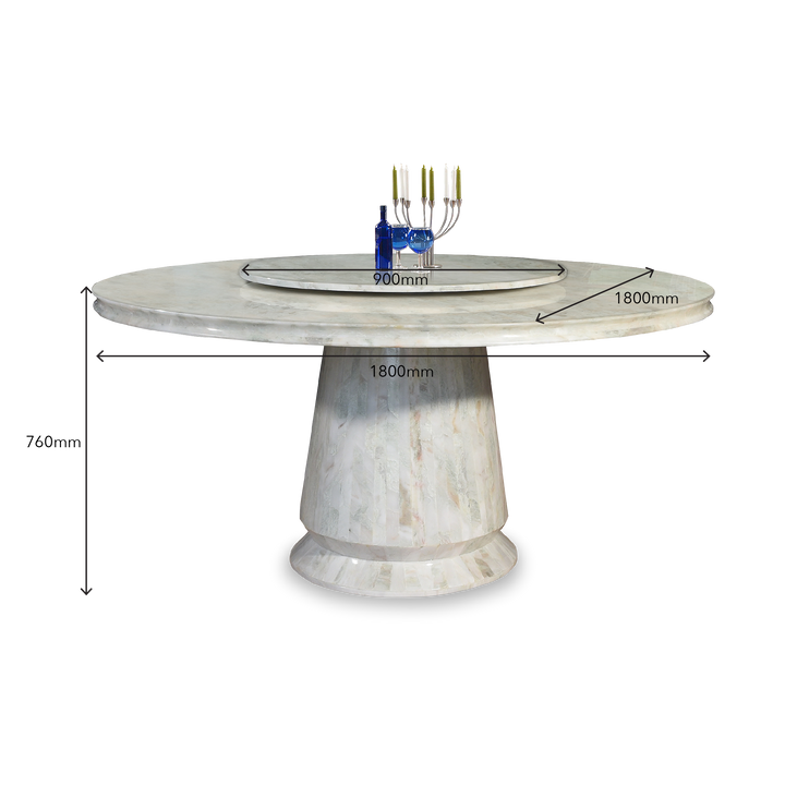 SANTINO Natural Marble Dining Table