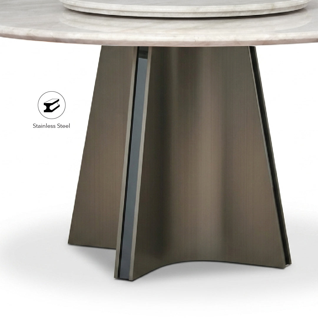 SAVANA Round Natural Marble Stone Dining Table