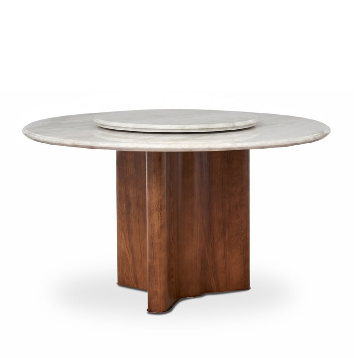 SAVANA Round Natural Marble Stone Dining Table