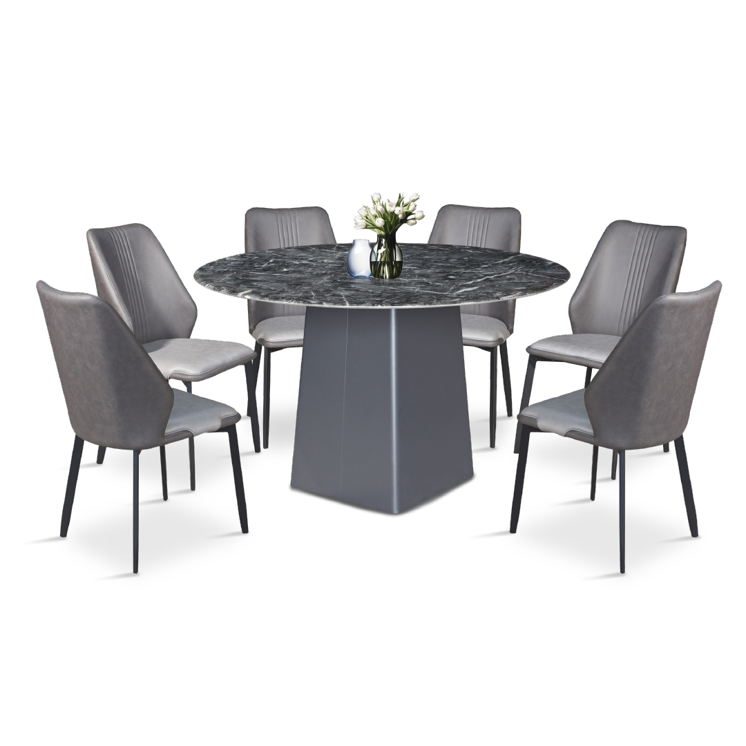 SERAPHINA Crystal Marble Dining Table