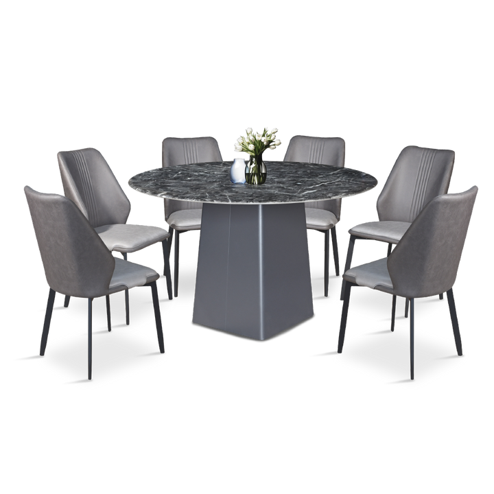 SERAPHINA Crystal Marble Dining Table