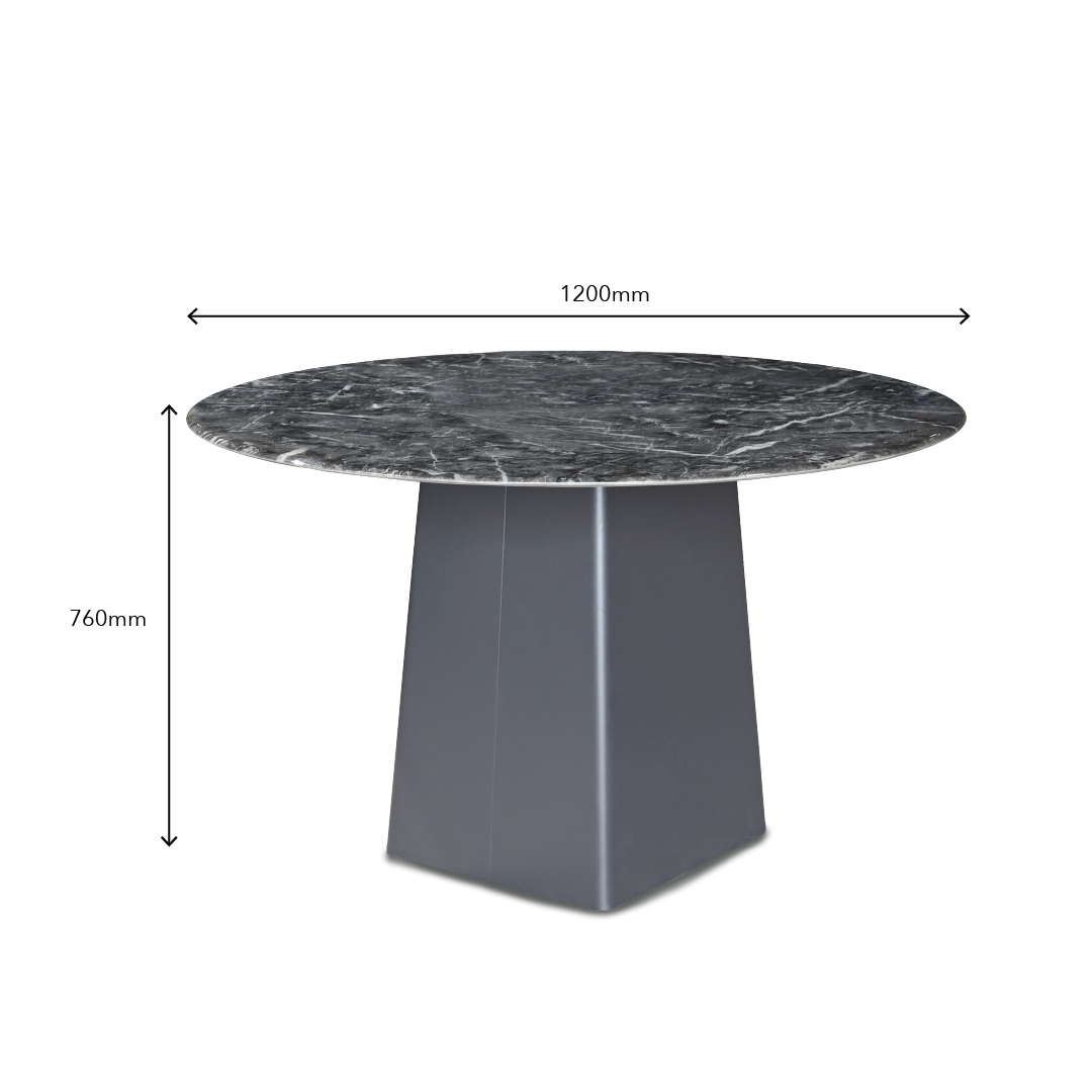 SERAPHINA Crystal Marble Dining Set