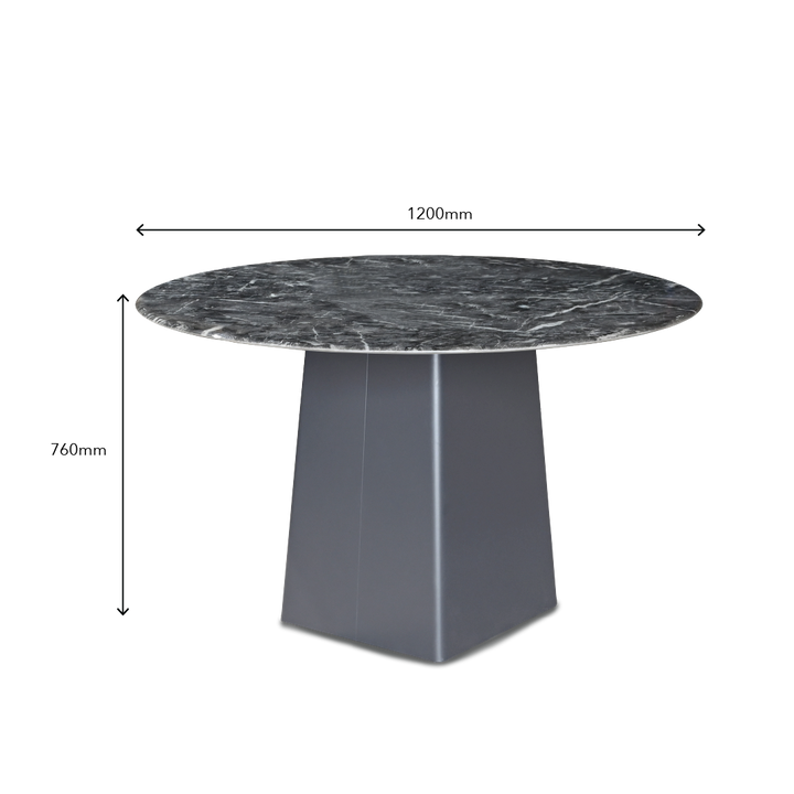 SERAPHINA Crystal Marble Dining Set