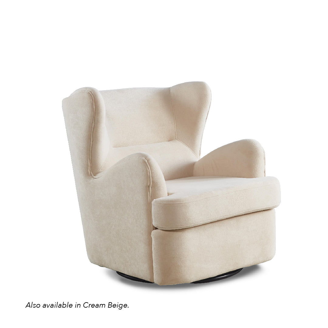 SERINY Swivel Lounge Chair Stone Grey