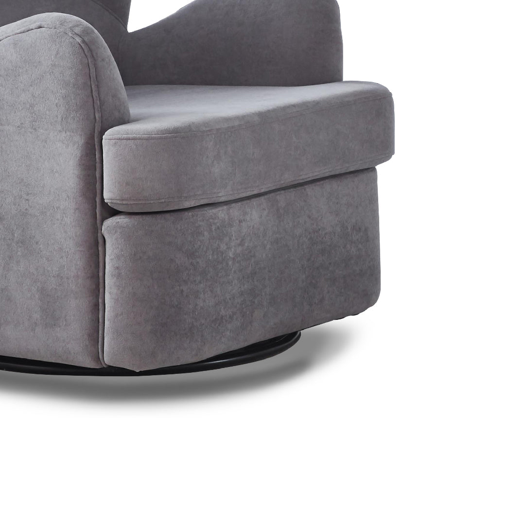 SERINY Swivel Lounge Chair Stone Grey