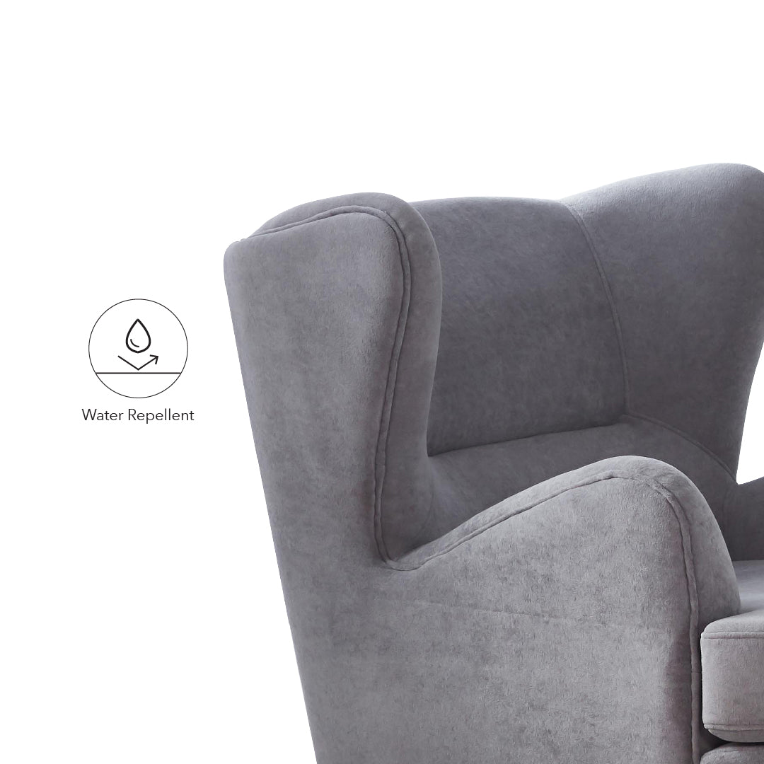 SERINY Swivel Lounge Chair Stone Grey