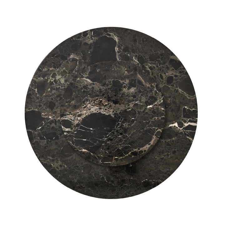 SERY Round Natural Marble Stone Dining Table
