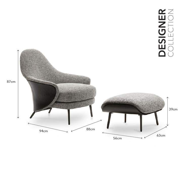 SUITA Lounge Chair with Ottoman