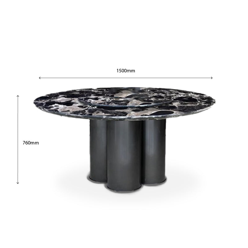 SURI ROU Natural Marble Dining Table