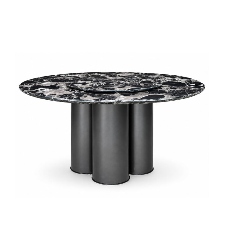 SURI ROU Natural Marble Dining Set