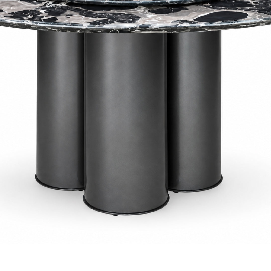 SURI ROU Natural Marble Dining Set
