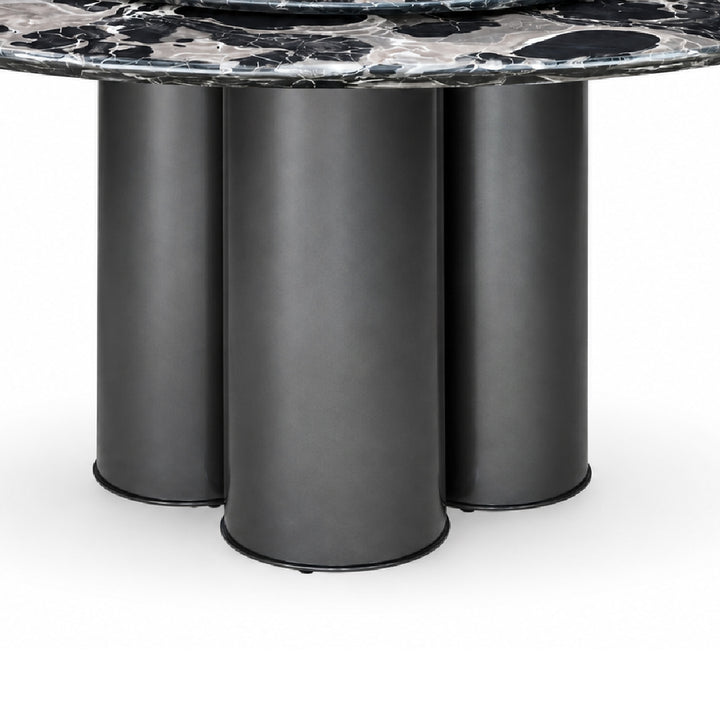 SURI ROU Natural Marble Dining Set