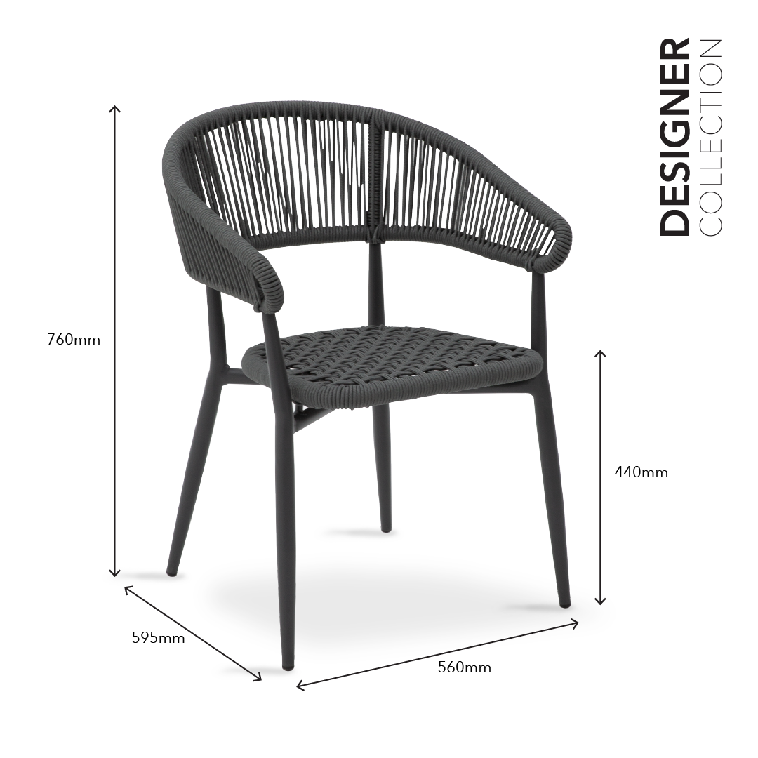 SURYA Garden Chair with Armrest